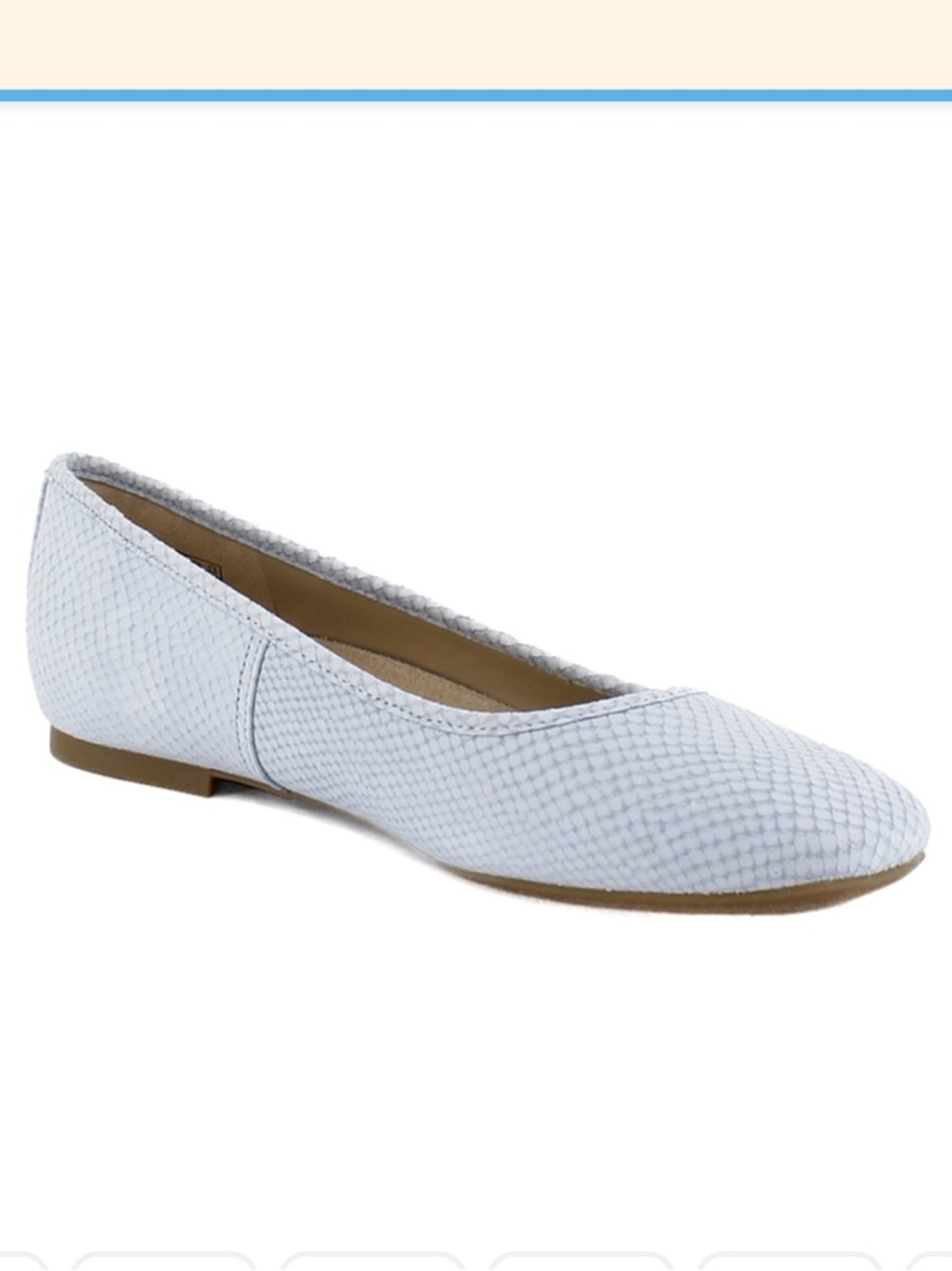 Vionic Orinda 2 Blue mist ballet flats 9 wide. NEW